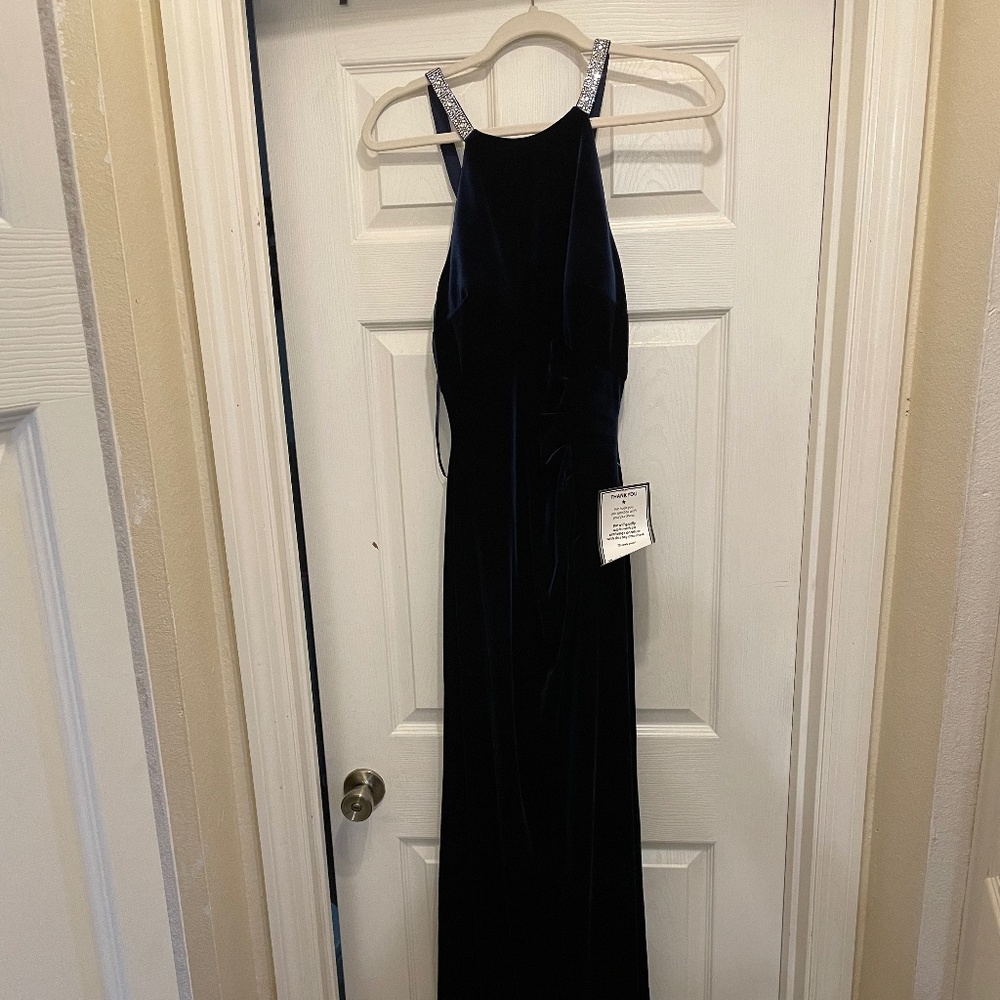 Betsy and Adam long Velvet gown size 10